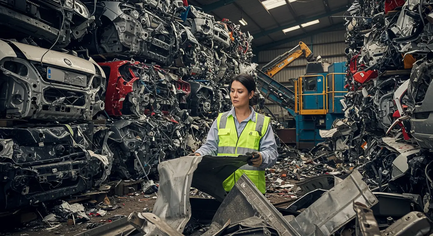 Metal Is Recycled, Not Wasted in scrap car