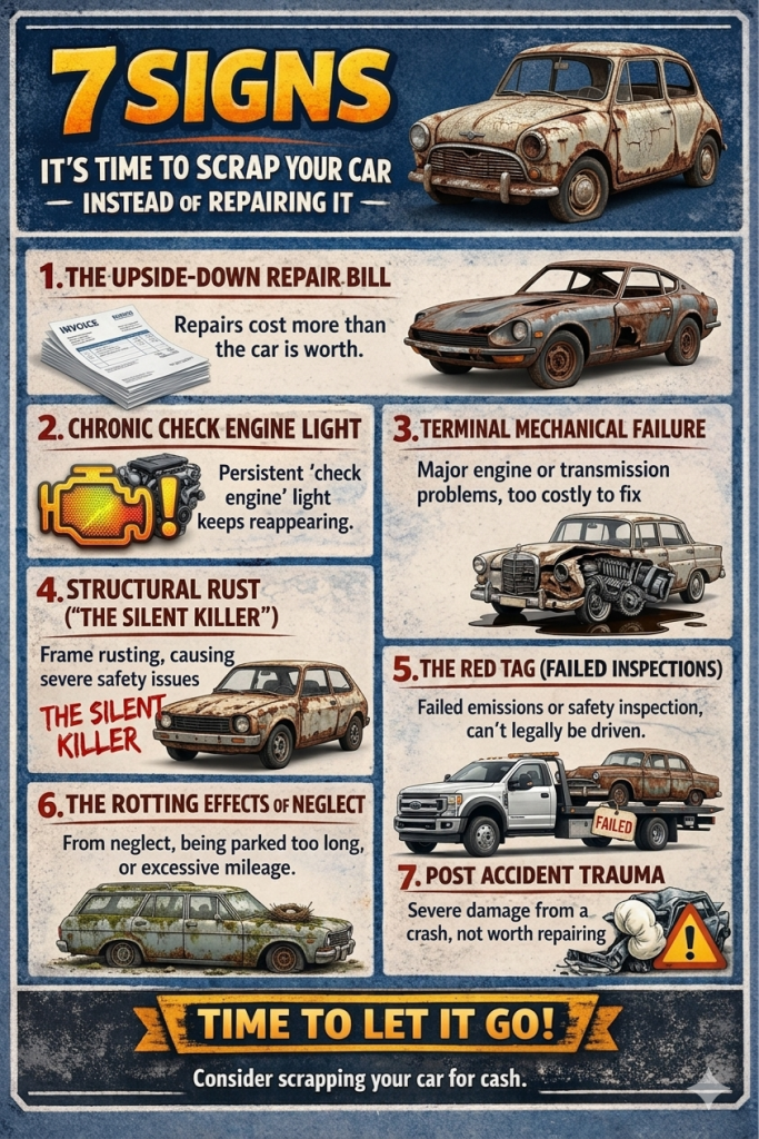 7 Signs It’s Time to Scrap Your Car Instead of Repairing It