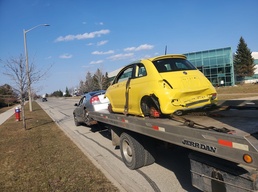 Accident damaged vehicle